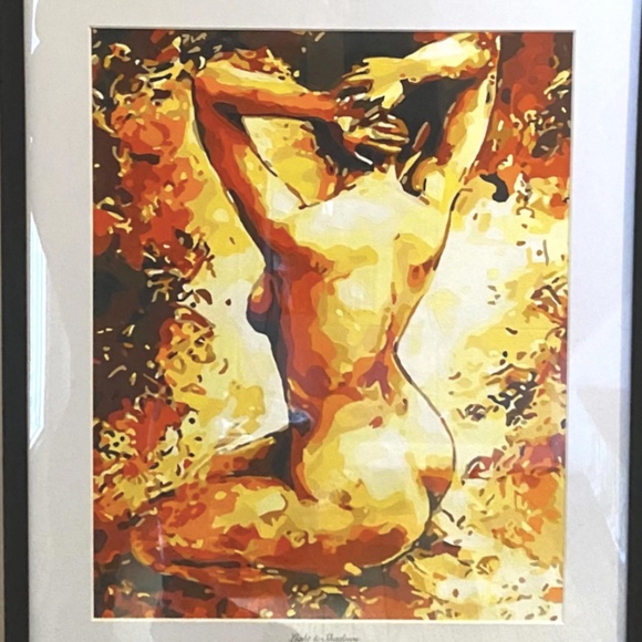 Unframed 16x20 Light & Shadows Acrylic Painting 2020 - Picture 3 of 4